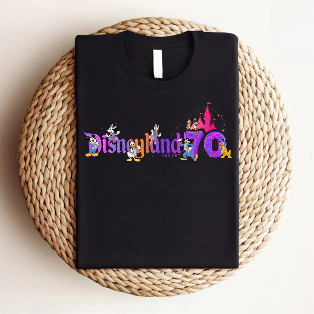 Disneyland 70th Anniversary Merch Disneyland T-Shirt Father's Day Gifts For Fans
